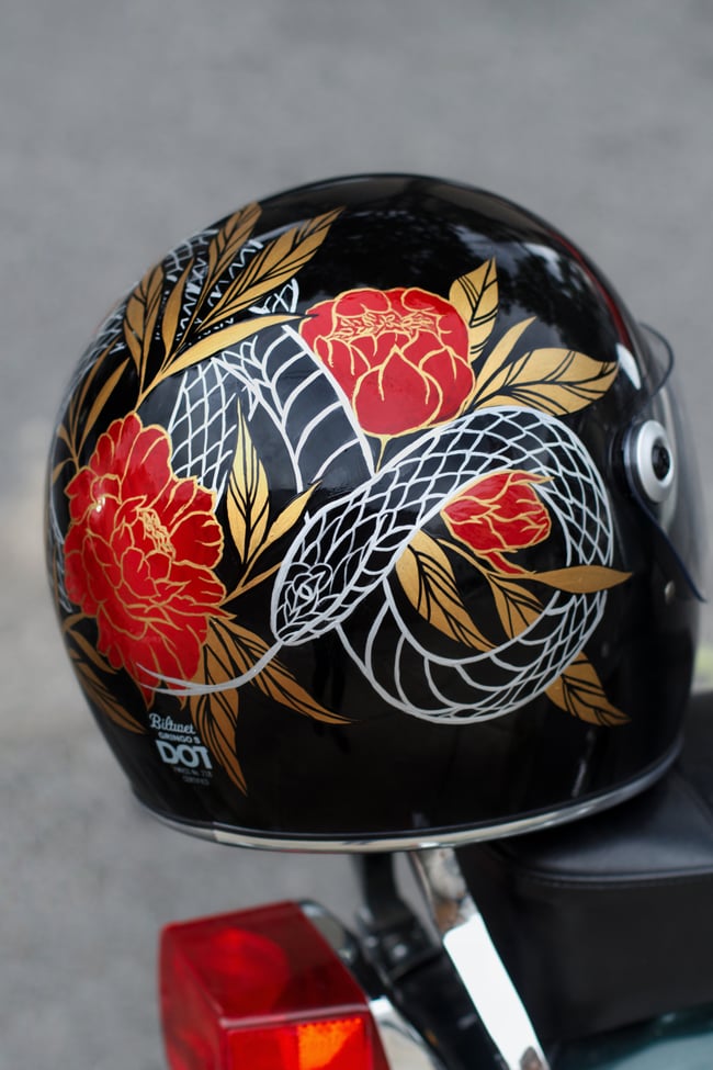 Hand painted hot sale helmet